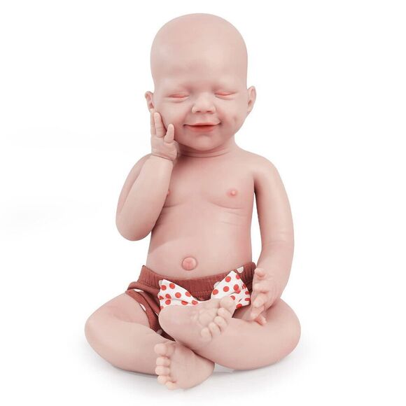 Full Silicone Doll 18.5 In Realistic Newborn Baby Dolls...